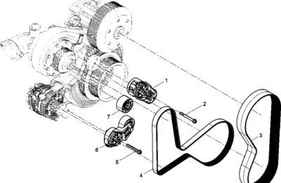 Натяжитель ремня двигателя Baudouin 6M33