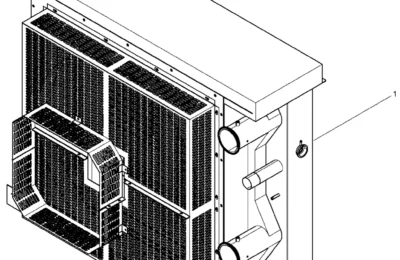 Отдельная группа комплектующих прикрепленных к двигателю Baudouin 12M26