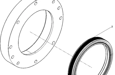 Передний сальник двигателя Baudouin 6M26