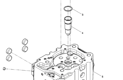 ПредСборка головки цилиндра двигателя Baudouin 6M26