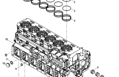 Предварительная сборка картера двигателя Baudouin 6M26