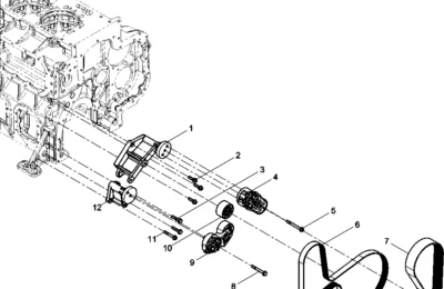 Ремни и натяжители двигателя Baudouin 6M26