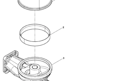 Сборка центробежного фильтра двигателя BAUDOUIN 6M33