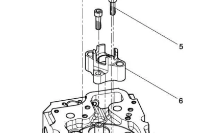 Сборка головки цилиндра двигателя Baudouin 12M26