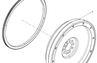 Сборка маховика двигателя Baudouin 12M26