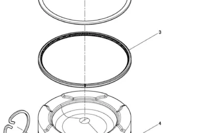 Сборка поршня двигателя Baudouin 12M26
