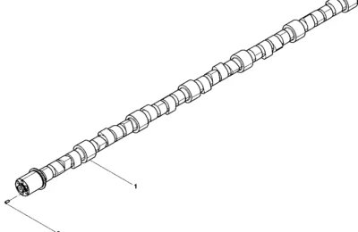 Сборка распределительного вала двигателя Baudouin 12M26