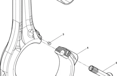 Сборка соединения шатуна двигателя BAUDOUIN 6M33