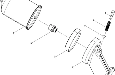 Сборка вращающихся масляных центробежных фильтров двигателя Baudouin 12M26