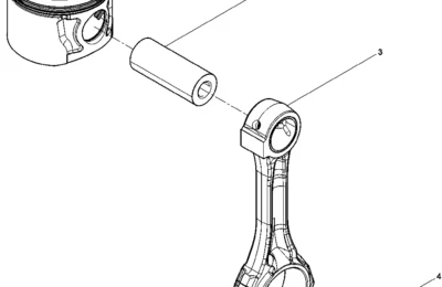 Соединение Цилиндра и шатуна двигателя Baudouin 6M26