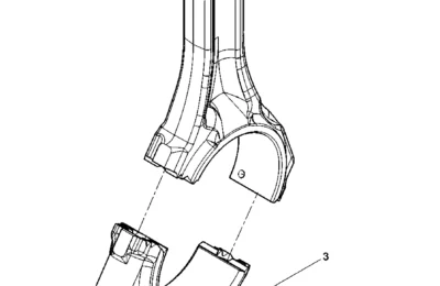 Соединение шатуна в сборе двигателя Baudouin 6M26