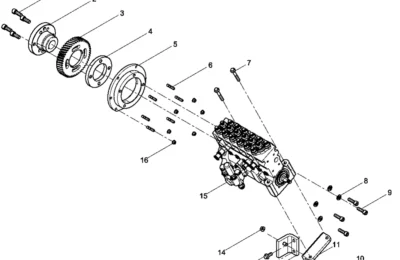 Топливный насос высокого давления двигателя Baudouin 6M26