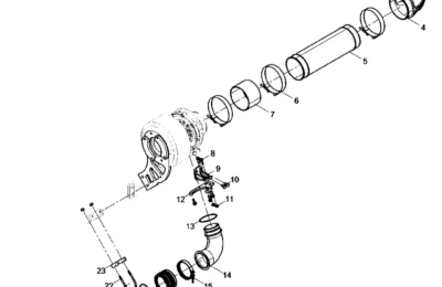 Трубки компрессора двигателя Baudouin 6M26
