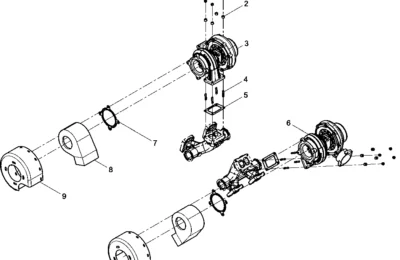 Турбина двигателя Baudouin 12M26