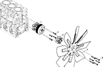 Вентилятор двигателя Baudouin 6M33