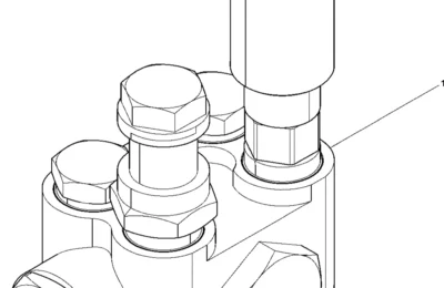Вид топливного насоса высокого давления двигателя Baudouin 6M26