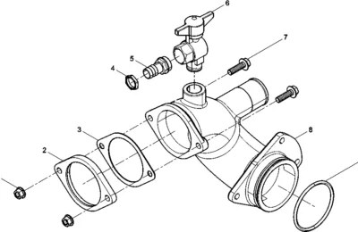 Водозаборная труба двигателя Baudouin 6M26