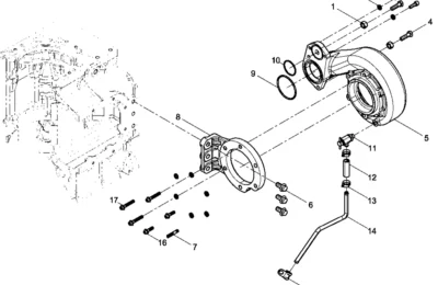 Водяной насос двигателя Baudouin 6M26