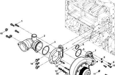 Водяной насос двигателя BAUDOUIN 6M33