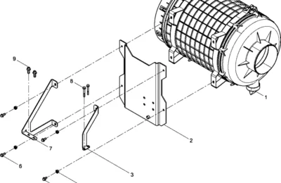Воздушный фильтр двигателя Baudouin 6M26