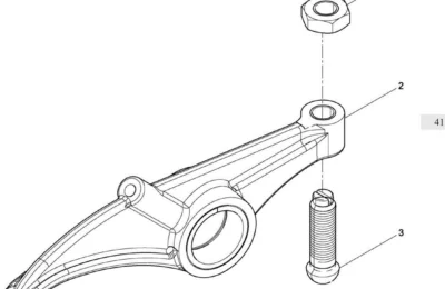 Впускное коромысло двигателя Baudouin 6M26