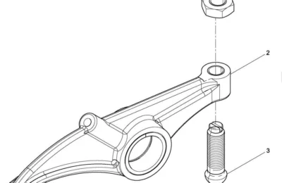 Впускное коромысло в сборе двигателя Baudouin 12M26