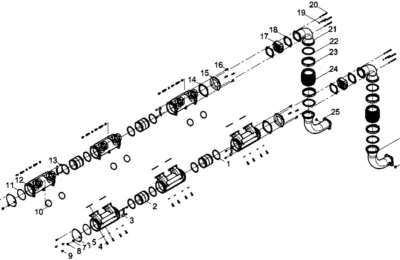 Впускные коллекторы двигателя Baudouin 12M26