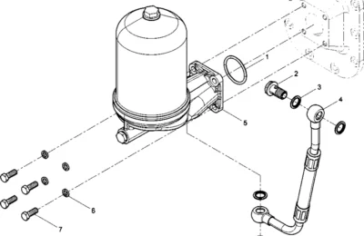 Вращающийся масляный центробежный фильтр двигателя BAUDOUIN 6M33