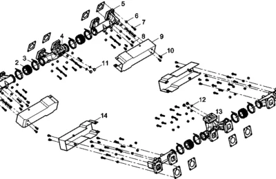 Выпускной коллектор двигателя Baudouin 12M26