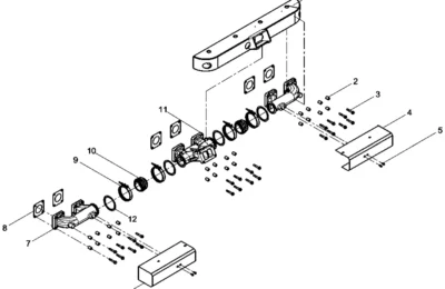 Выпускной коллектор двигателя Baudouin 6M26