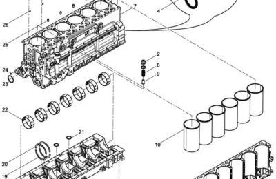 Блок двигателя Baudouin 6M16