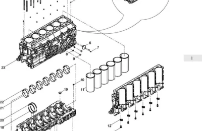 Блок двигателя Baudouin 6M21