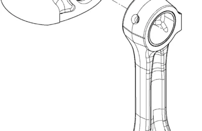 Цилиндр и соединение шатуна двигателя Baudouin 3M10