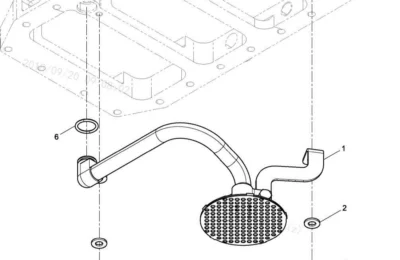 Дырчатый Масляный фильтр двигателя Baudouin 4M06G44