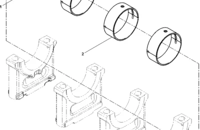Главный подшипник двигателя Baudouin 3M10