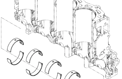 Главный подшипник двигателя Baudouin 4M06G17