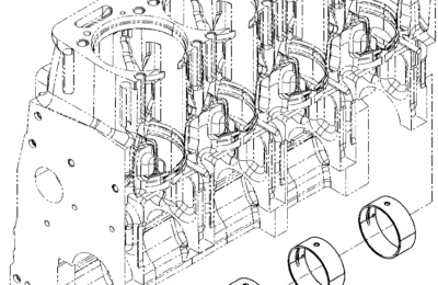 Главный подшипник двигателя Baudouin 4M11