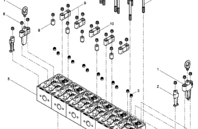 Головка цилиндра двигателя Baudouin 6M16