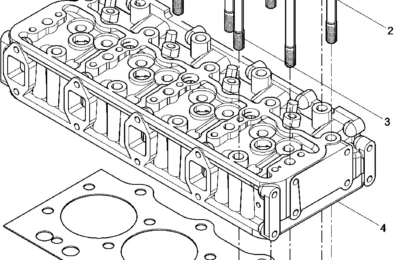 Головка цилиндров двигателя Baudouin 4M06G22