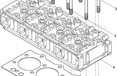 Головка цилиндров двигателя Baudouin 4M06G44