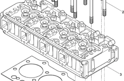 Головка цилиндров двигателя Baudouin 4M06G50