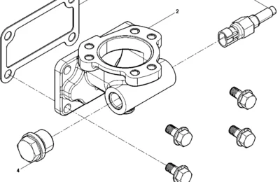 Головка цилиндров передняя крышка двигателя Baudouin 4M06G22