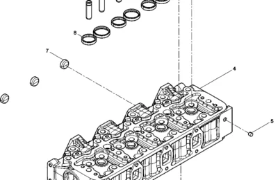 Головка цилиндров предсборка двигателя Baudouin 4M06G22