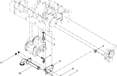 Группа маслянного фильтра двигателя Baudouin 4M11