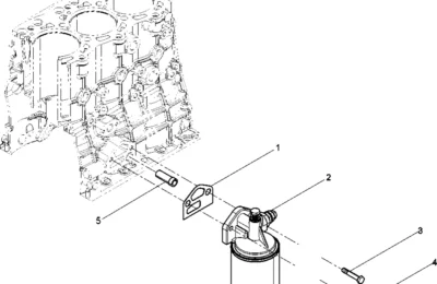 Группа масляного фильтра двигателя Baudouin 4M06G17