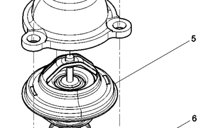 Группа термостата двигателя Baudouin 4M06G22