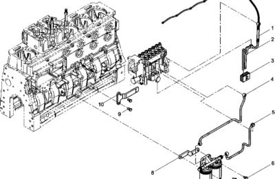 Группа топливного фильтр двигателя Baudouin 6M11