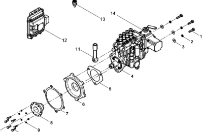 Группа топливных насосов высокого давления двигателя Baudouin 4M06G22