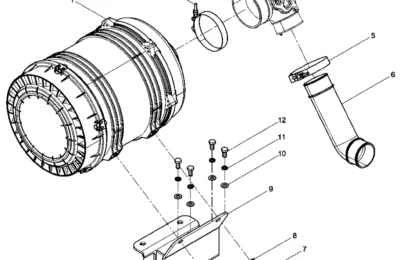 Группа воздушного фильтра двигателя Baudouin 6M11