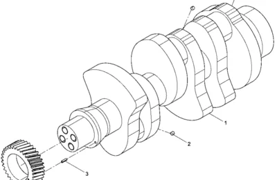 Коленчатый вал двигателя Baudouin 3M10